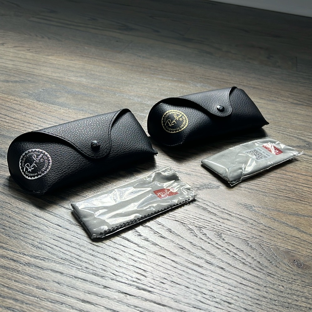 Ray-Ban Cases and Towels only - Gold and Silver Logo